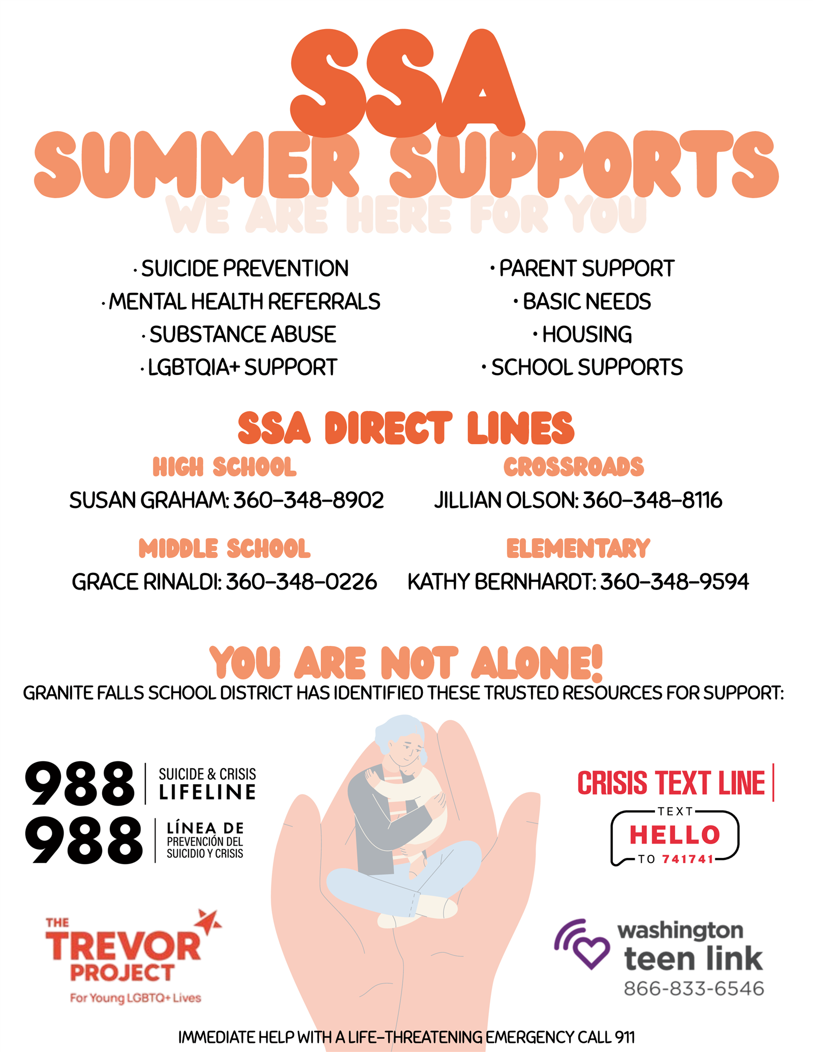 SSA Summer Supports SSA Summer Supports